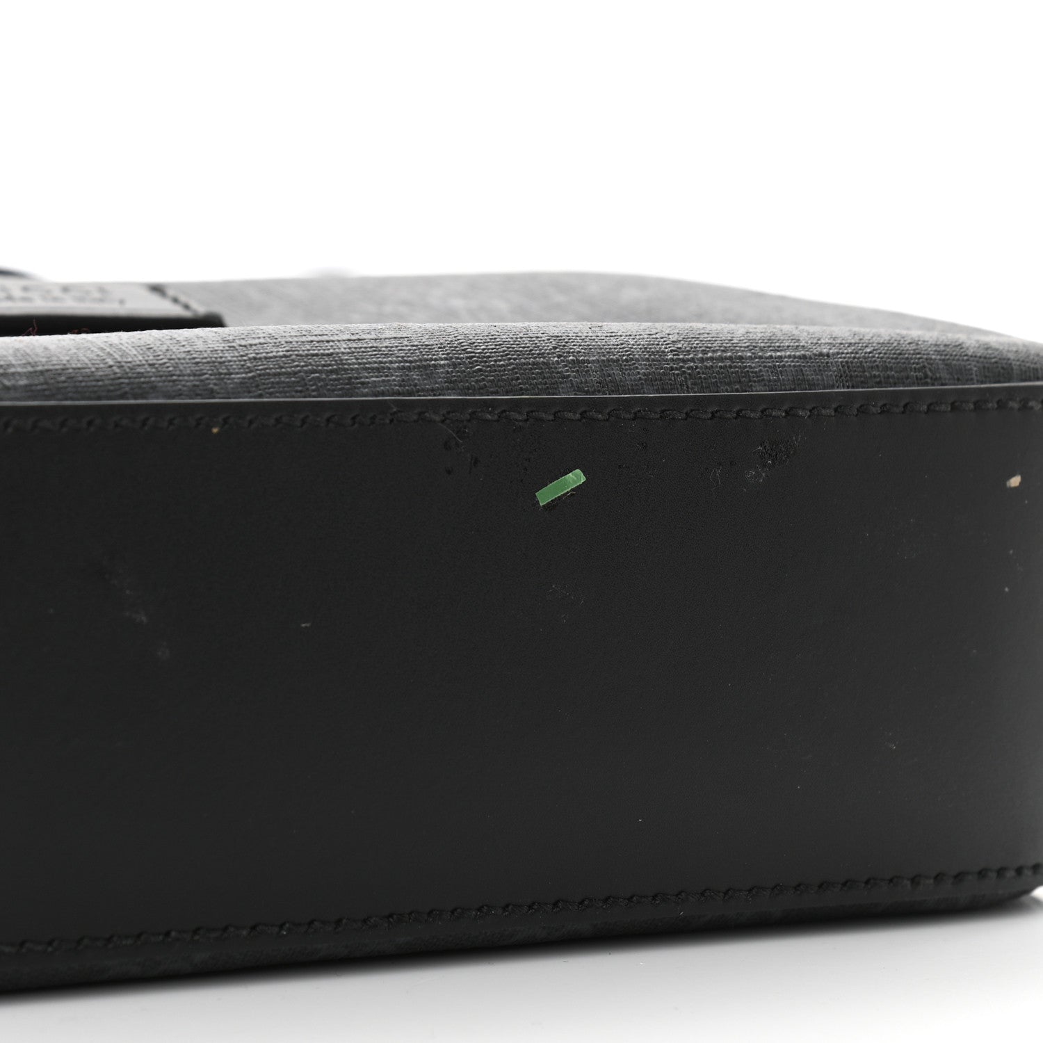 Gucci GG Supreme Monogram Web Shoulder Bag Black Grey 12 of 13