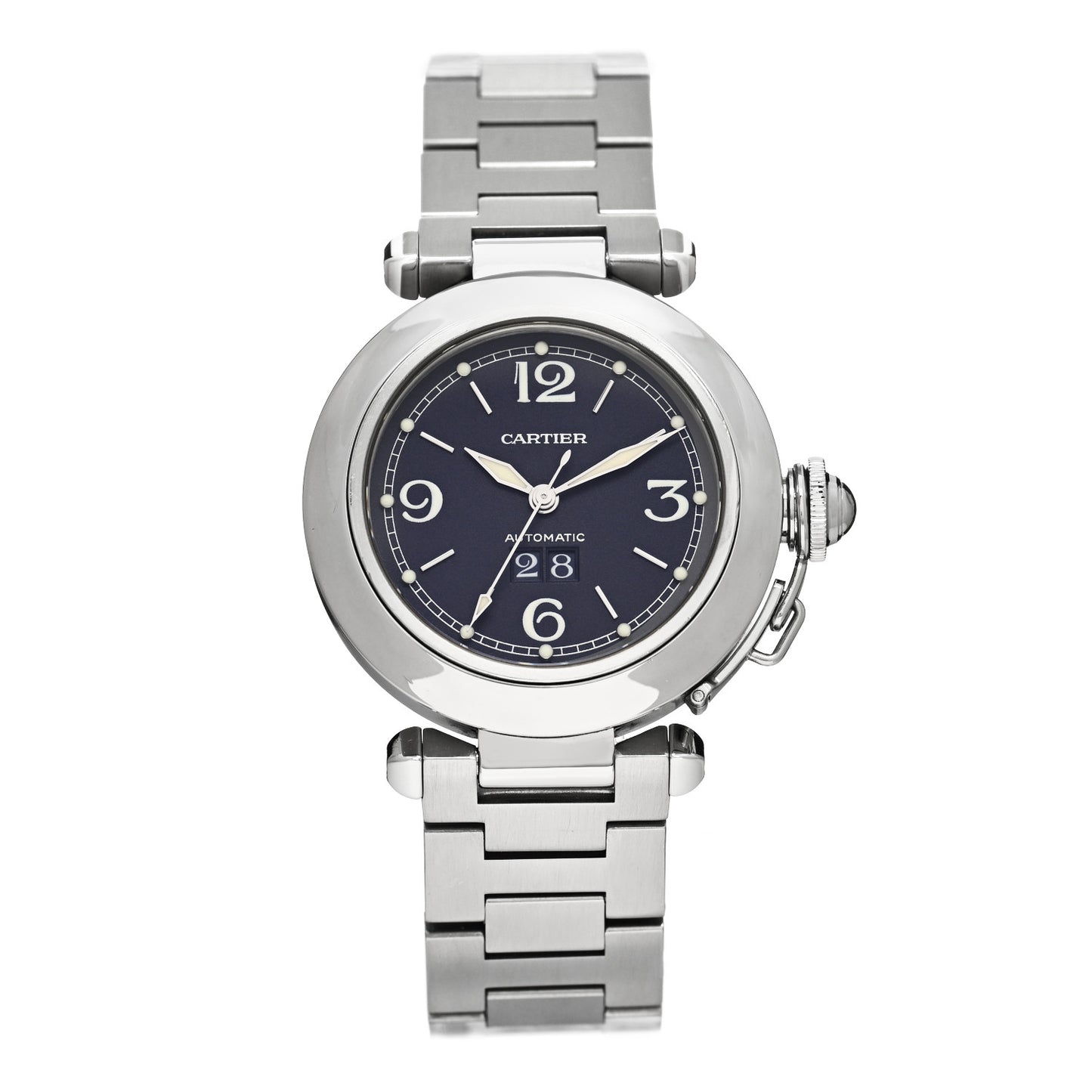 Stainless Steel 35mm Pasha C Automatic Watch Blue