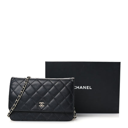 Chanel Caviar Quilted Wallet on Chain WOC Black 12 of 12
