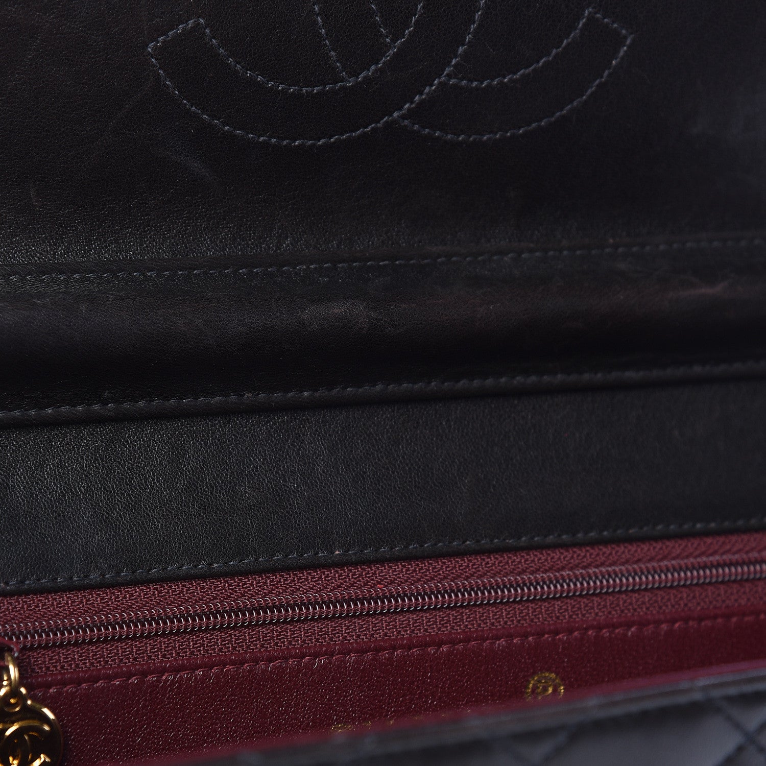 Chanel Lambskin Quilted Medium Single Flap Black 10 of 14