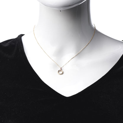 Cartier 18K Pink Yellow White Gold Pink Spinel Trinity Pendant Necklace 2 of 7