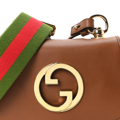 Gucci Roxy Calfskin Web Mini Blondie Shoulder Bag Cuir 8 of 11