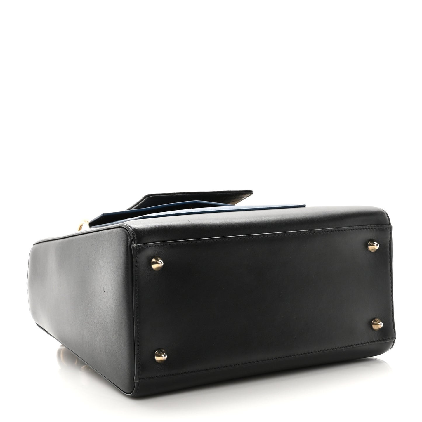 Calfskin Pockets Medium Lady Dior Blue