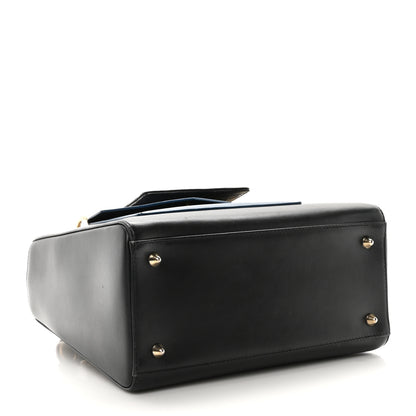 Christian Dior Calfskin Pockets Medium Lady Dior Blue 4 of 10