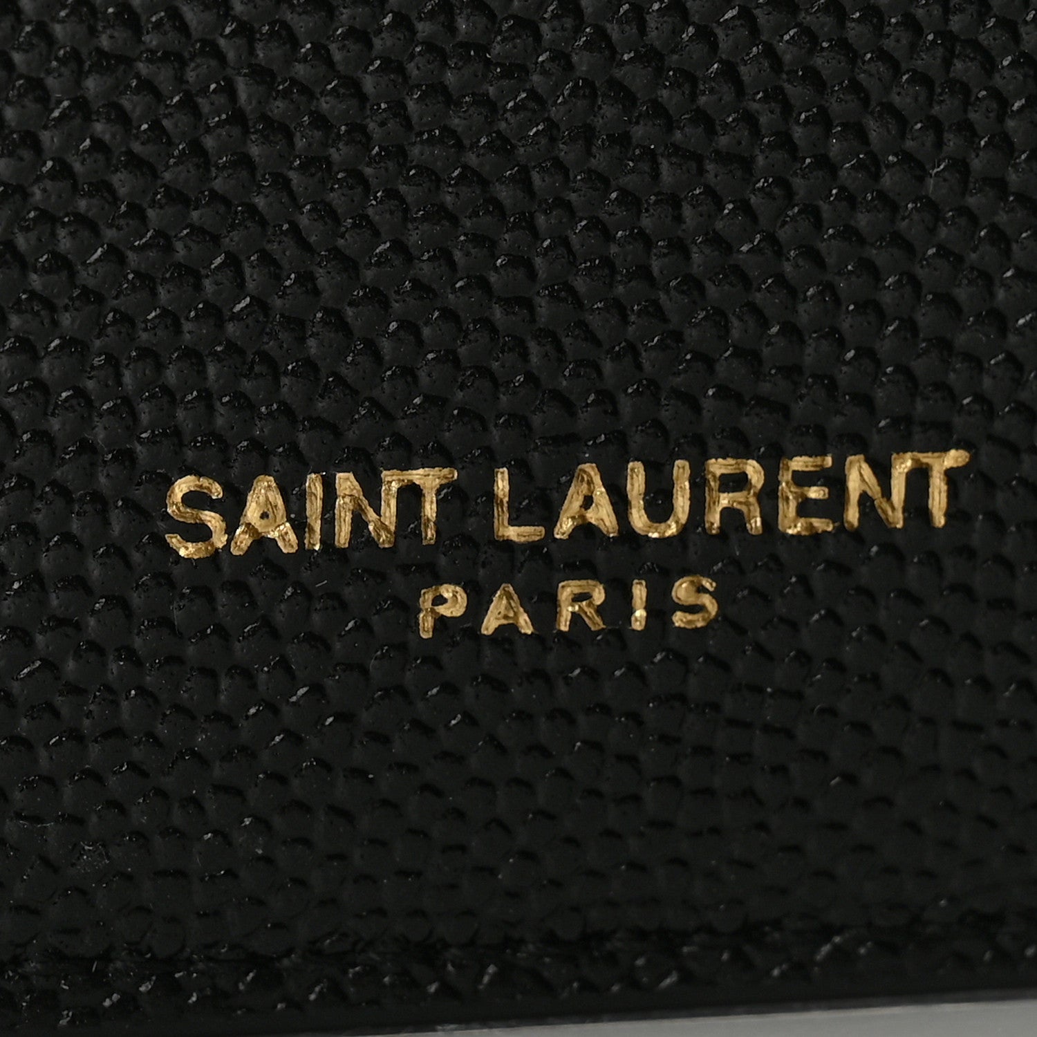 Saint Laurent Grain De Poudre Monogram Bi-Fold Wallet Black 6 of 9