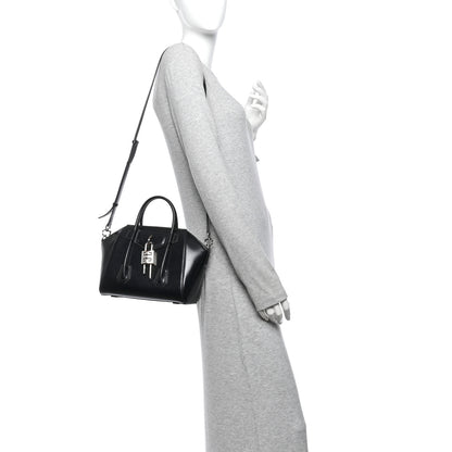 Givenchy Box Calfskin Mini Lock Antigona Shoulder Bag Black 2 of 9