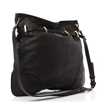 Gucci Sakai Be Green Calfskin Horsebit 1955 Cinch Top Messenger Bag Cocoa 3 of 10