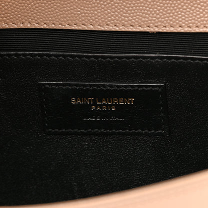 Saint Laurent Grain De Poudre Medium Monogram Kate Satchel Dark Beige 6 of 14