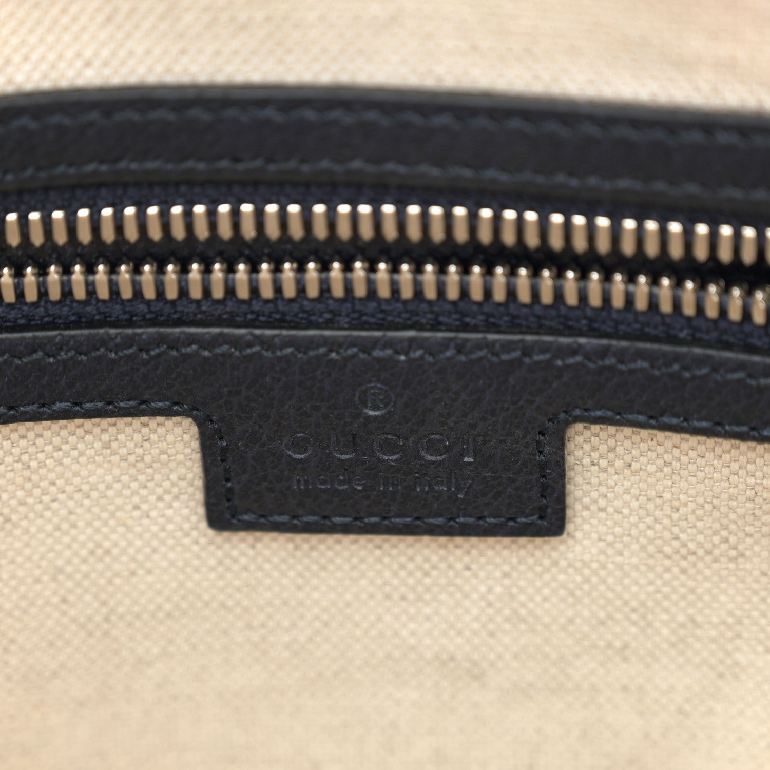 Gucci GG Supreme Monogram Textured Dollar Calfskin Web Small Ophidia Half Moon Hobo Beige Blue 6 of 10
