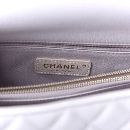Chanel Caviar Quilted Small Coco Handle Flap Lilas Lilac 8 of 11