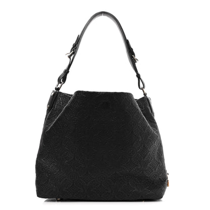 Louis Vuitton Monogram Lambskin Antheia Hobo PM Black 1 of 11