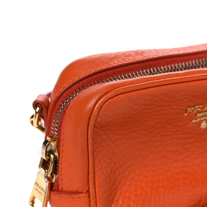 Prada Vitello Daino Mini Camera Crossbody Papaya 15 of 17