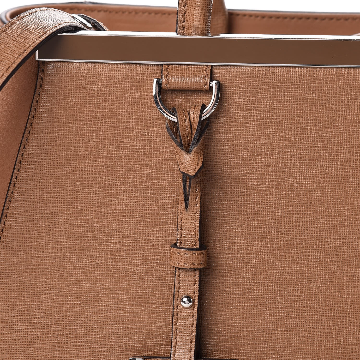 Fendi Vitello Elite Regular 2Jours Tote Orzo 8 of 11