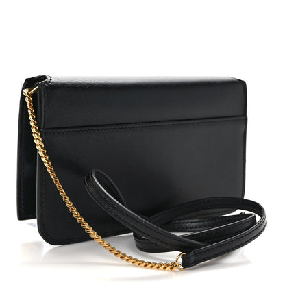 Saint Laurent Smooth Calfskin Monogram Phone Holder Crossbody Black 3 of 9