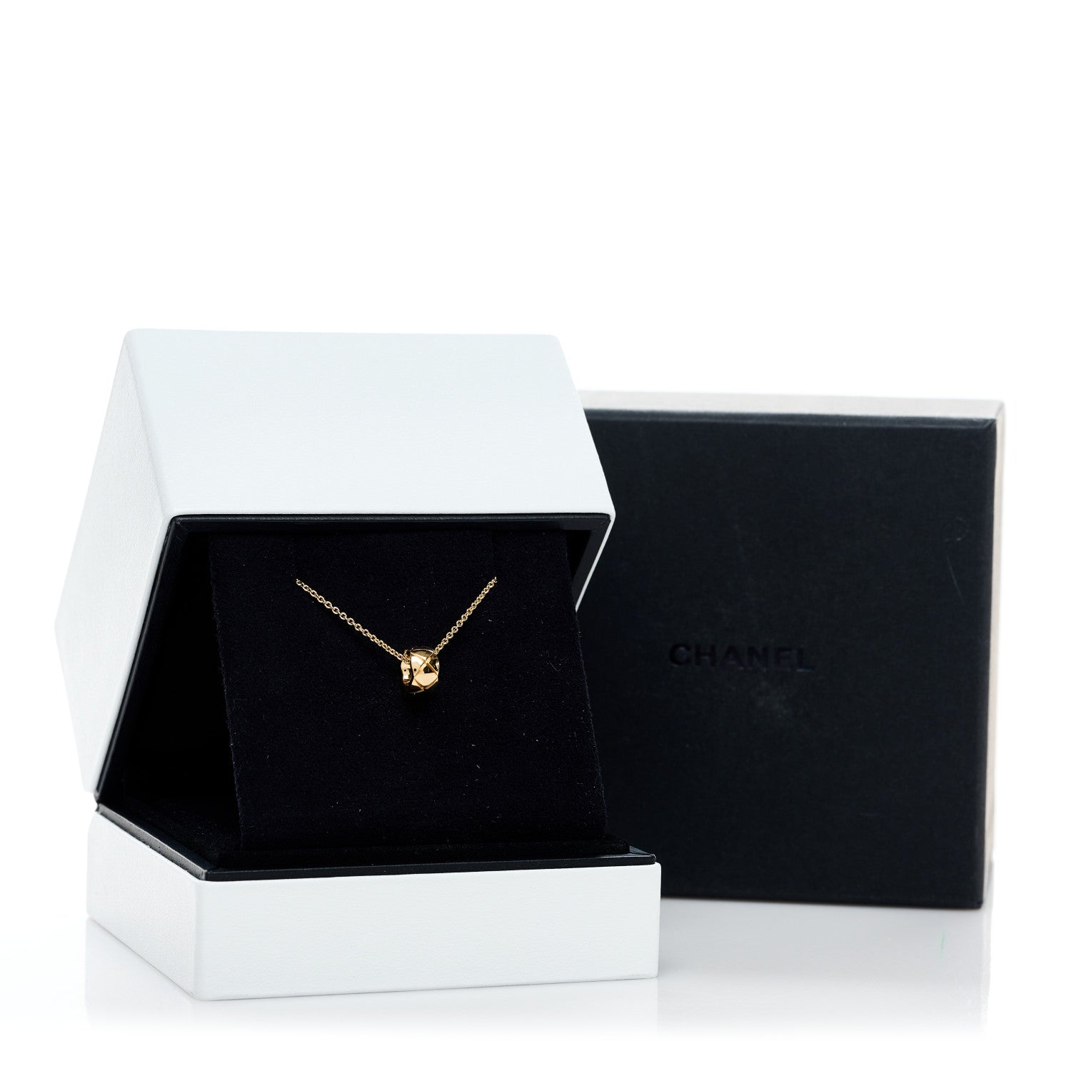 Chanel 18K Yellow Gold Coco Crush Round Pendant Necklace 6 of 6