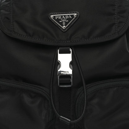 Prada Tessuto Nylon Saffiano Vela Backpack Black 7 of 9