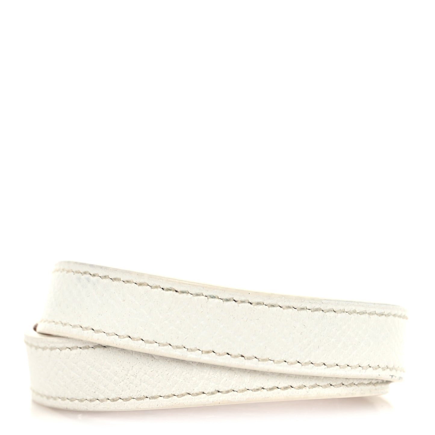 Epsom Kelly Double Tour Bracelet M White
