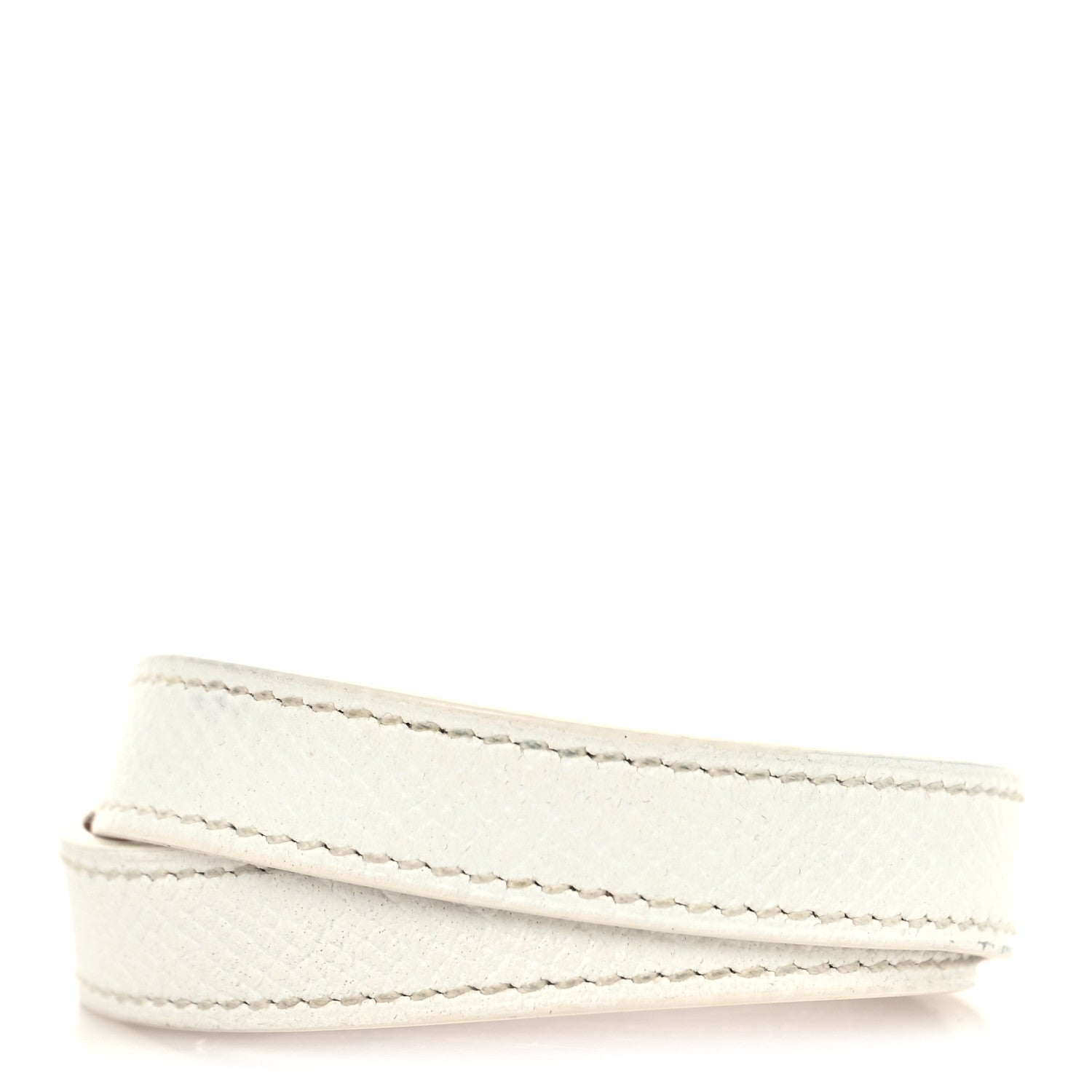 Hermes Epsom Kelly Double Tour Bracelet M White 3 of 7