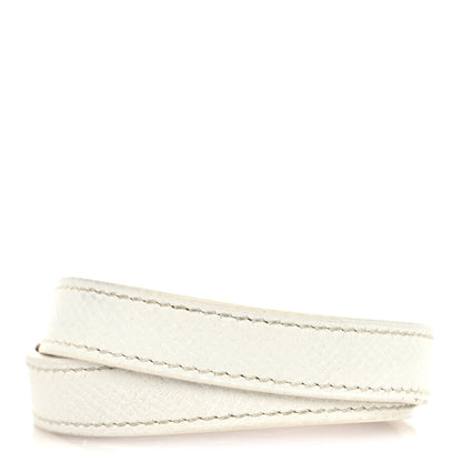 Hermes Epsom Kelly Double Tour Bracelet M White 3 of 7