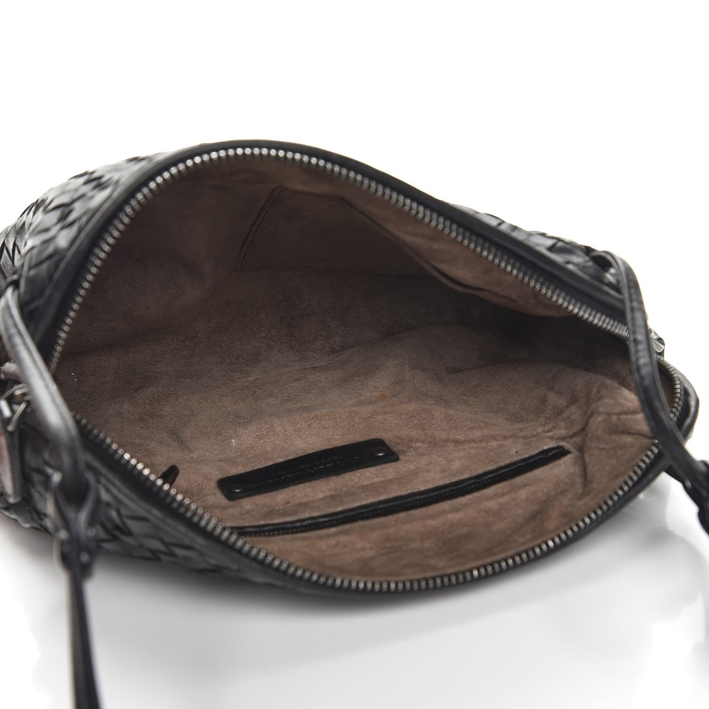 Nappa Intrecciato Pillow Crossbody Messenger Nero Black