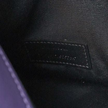 Saint Laurent Ayers Uptown Monogram Pouch Verte Praire Violet Mauve 7 of 11