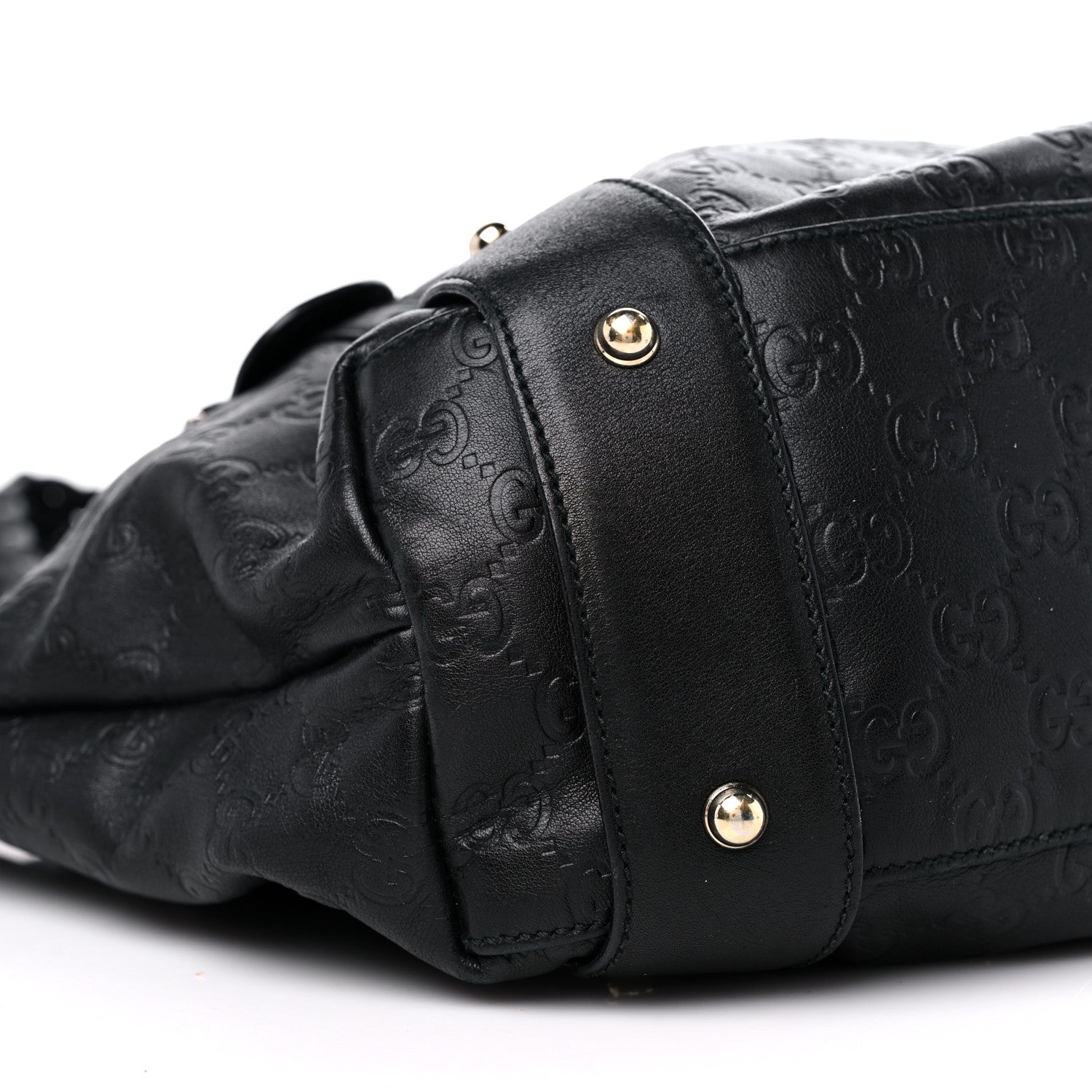 Gucci Guccissima Medium Pelham Shoulder Bag Black 8 of 10