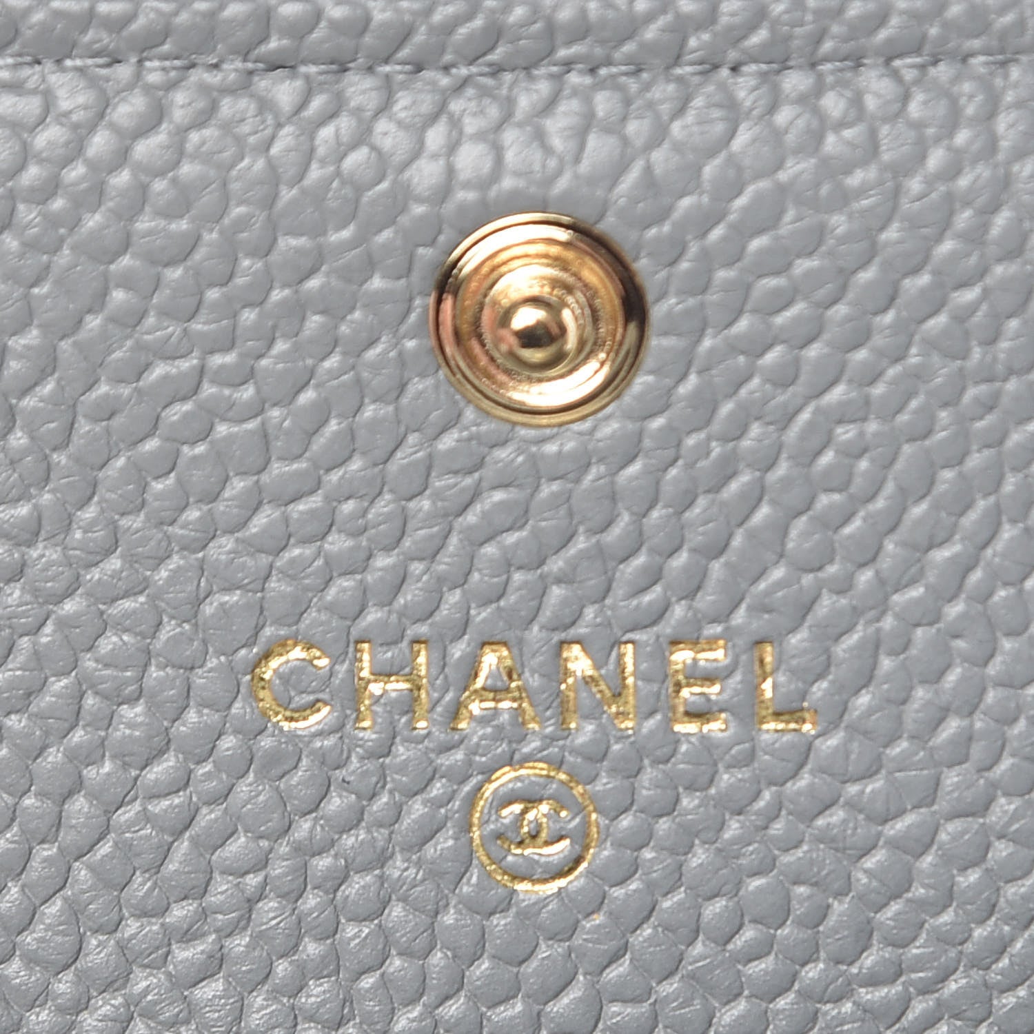 Chanel Caviar Quilted Boy Flap Card Holder Grey 6 of 9