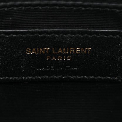 Saint Laurent Calfskin Matelasse Monogram Lou Camera Bag Black 6 of 13