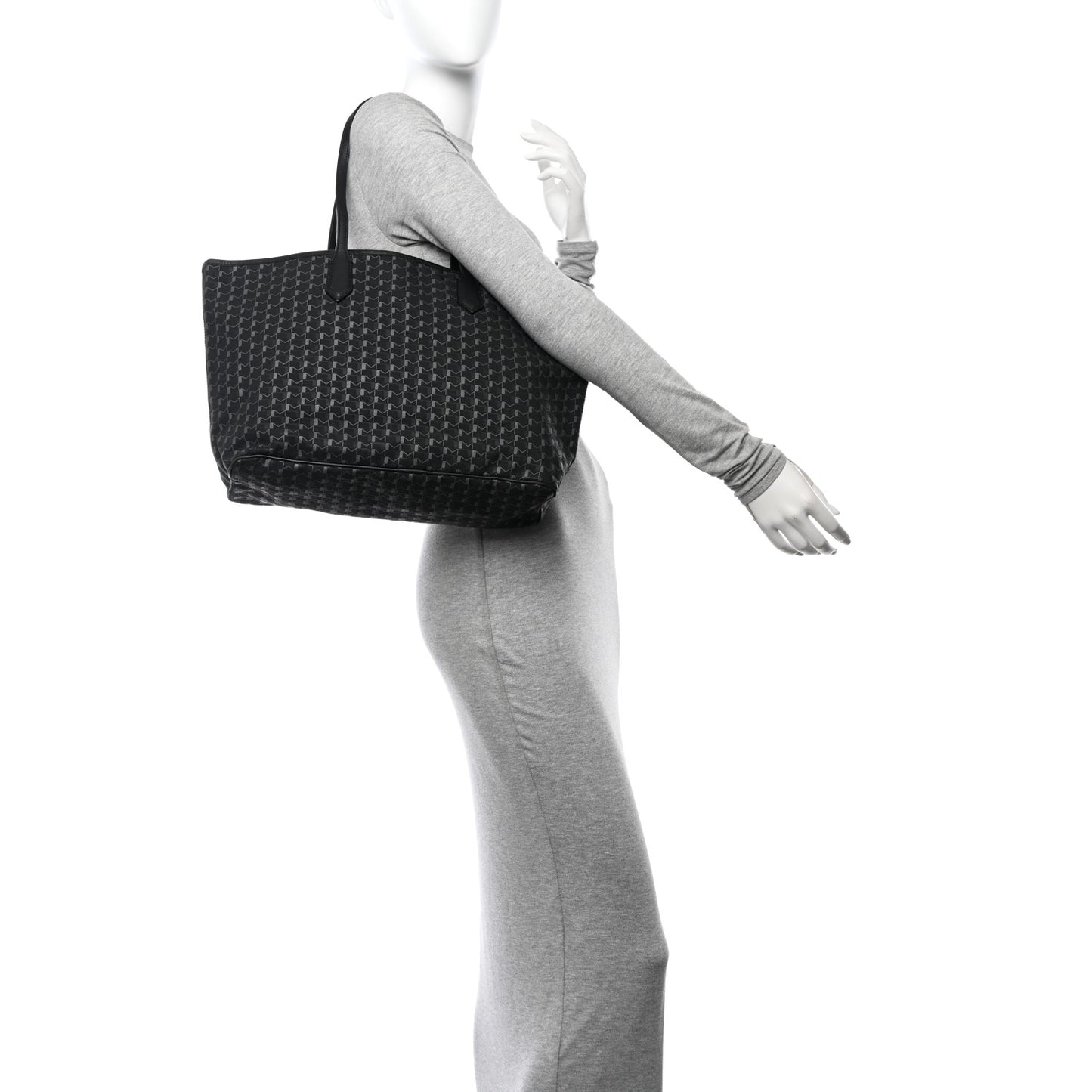 Calfskin Canvas 1920 M Monogram MM Tote Black