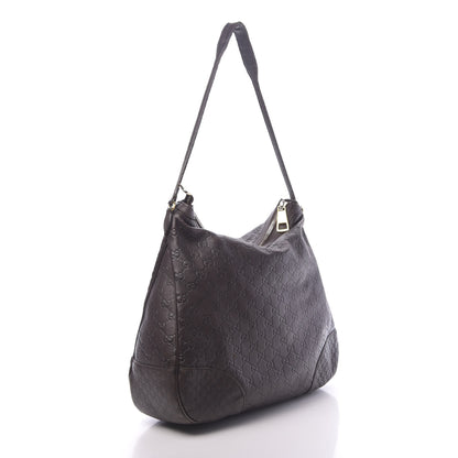 Gucci Guccissima Large Bree Hobo Dark Brown 3 of 16