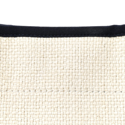 Chanel Woven Straw Raffia Small Deauville Tote White Navy 8 of 12