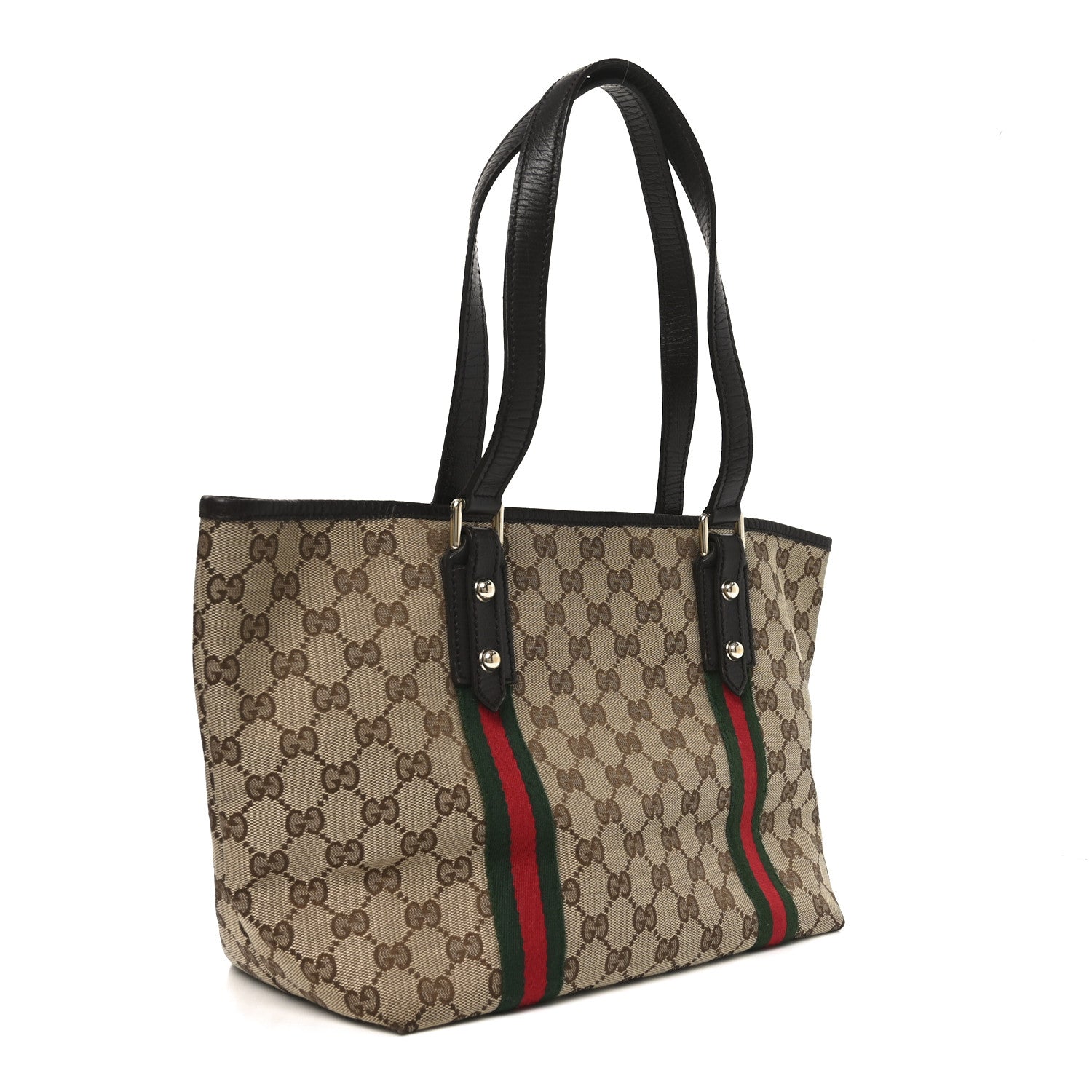 Gucci Monogram Medium Jolicoeur Tote Dark Brown 3 of 10