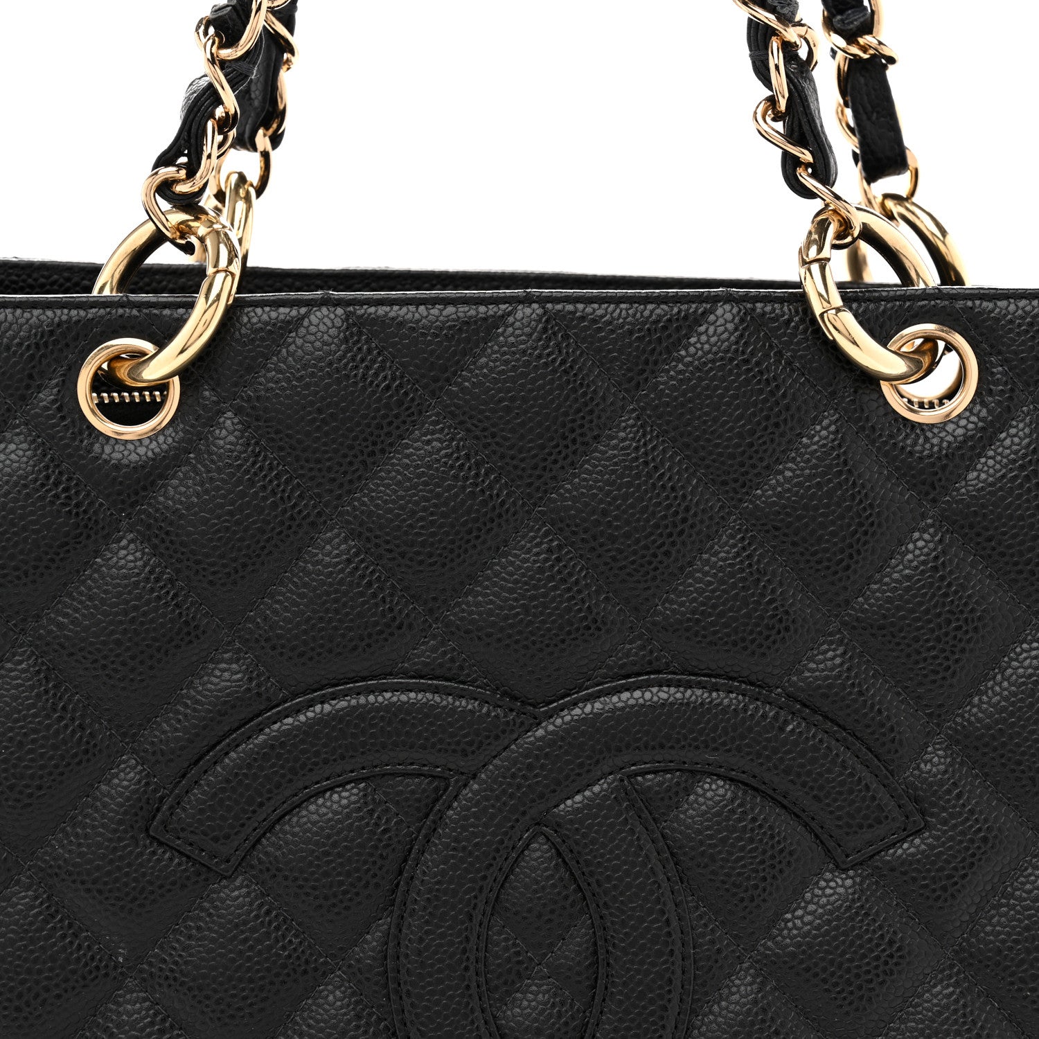 Chanel Caviar Quilted Grand Shopping Tote GST Black 8 of 14