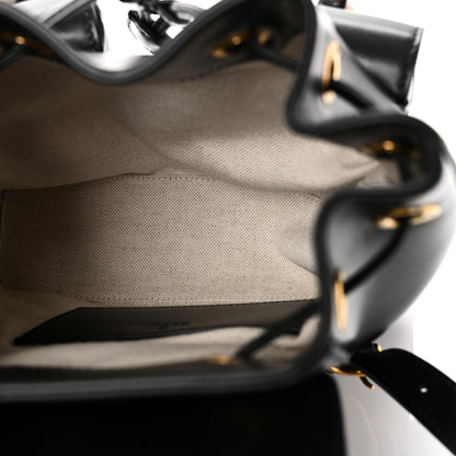 Gucci Calfskin Bamboo Backpack Black 5 of 11