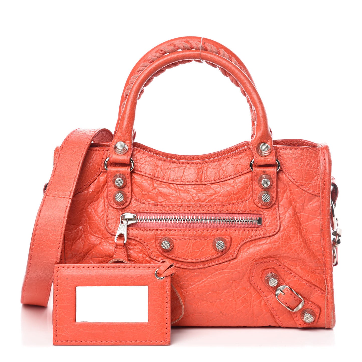 Agneau Giant 12 Silver Hardware Mini City Rose Corail