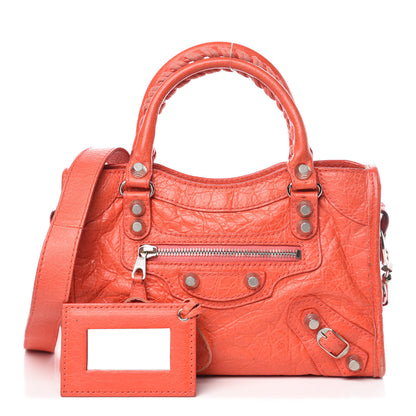 Balenciaga Agneau Giant 12 Silver Hardware Mini City Rose Corail 1 of 17