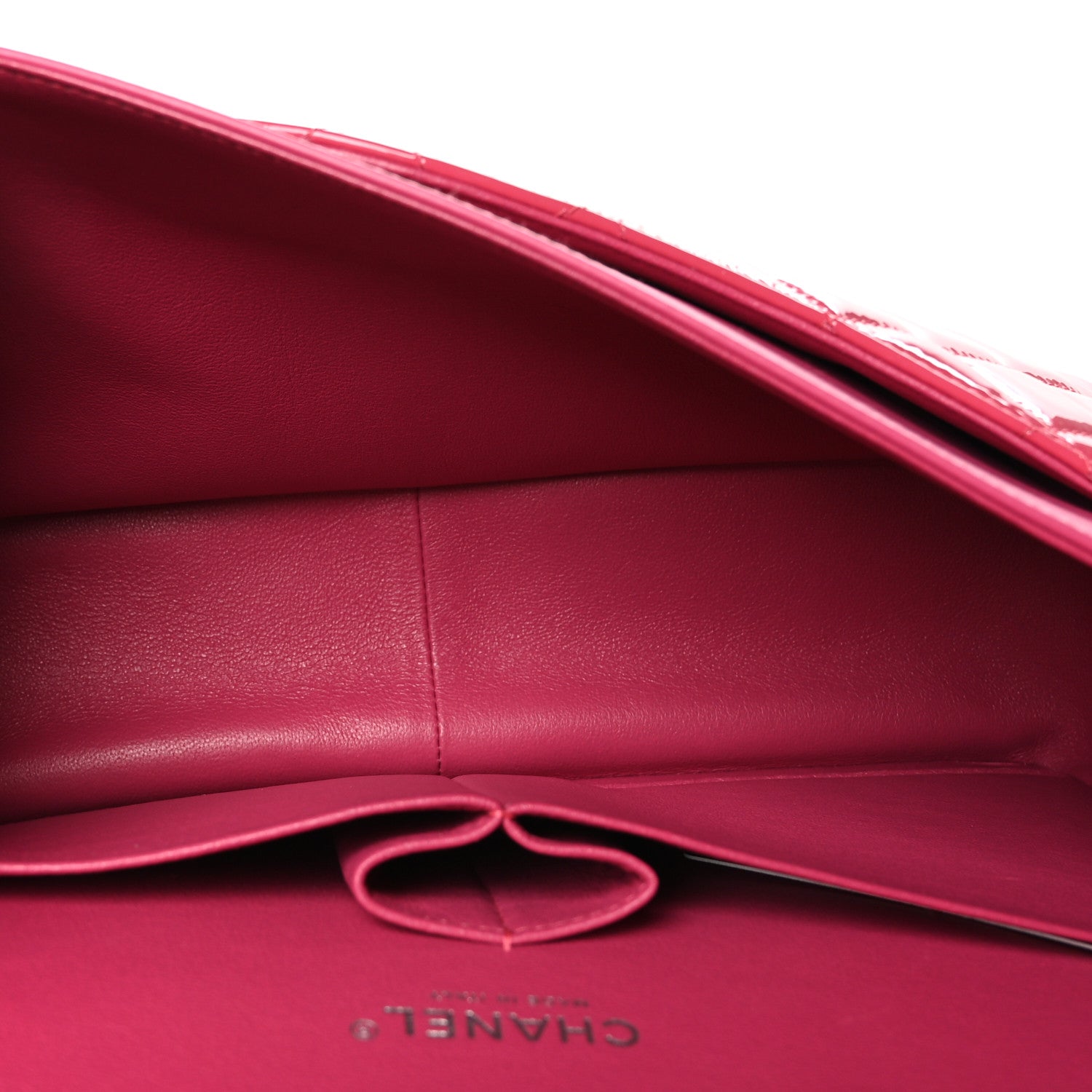 Chanel Patent Quilted Jumbo Double Flap Pink 8 of 19