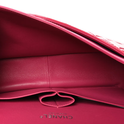 Chanel Patent Quilted Jumbo Double Flap Pink 8 of 19