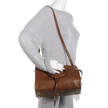 Saint Laurent Leather Small Classic Y Cabas Bag Cognac 2 of 10