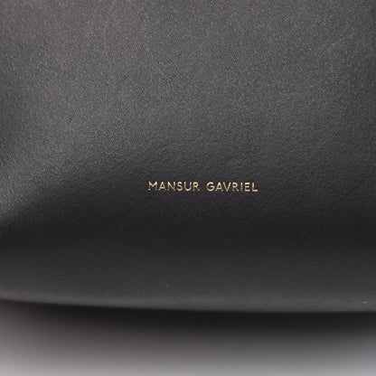 Mansur Gavriel Vegetable Tanned Calfskin Mini Bucket Bag Black Flamma 10 of 10