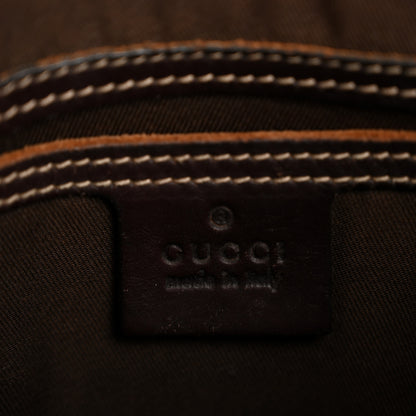 Gucci GG Supreme Monogram Small Flat Messenger Bag Dark Brown 6 of 13