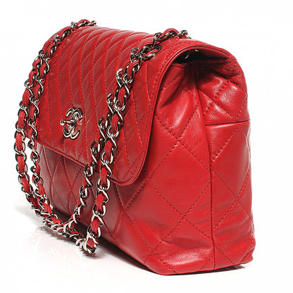 Chanel Leather Quilted In the Business Flap Bag Red 7 of 11