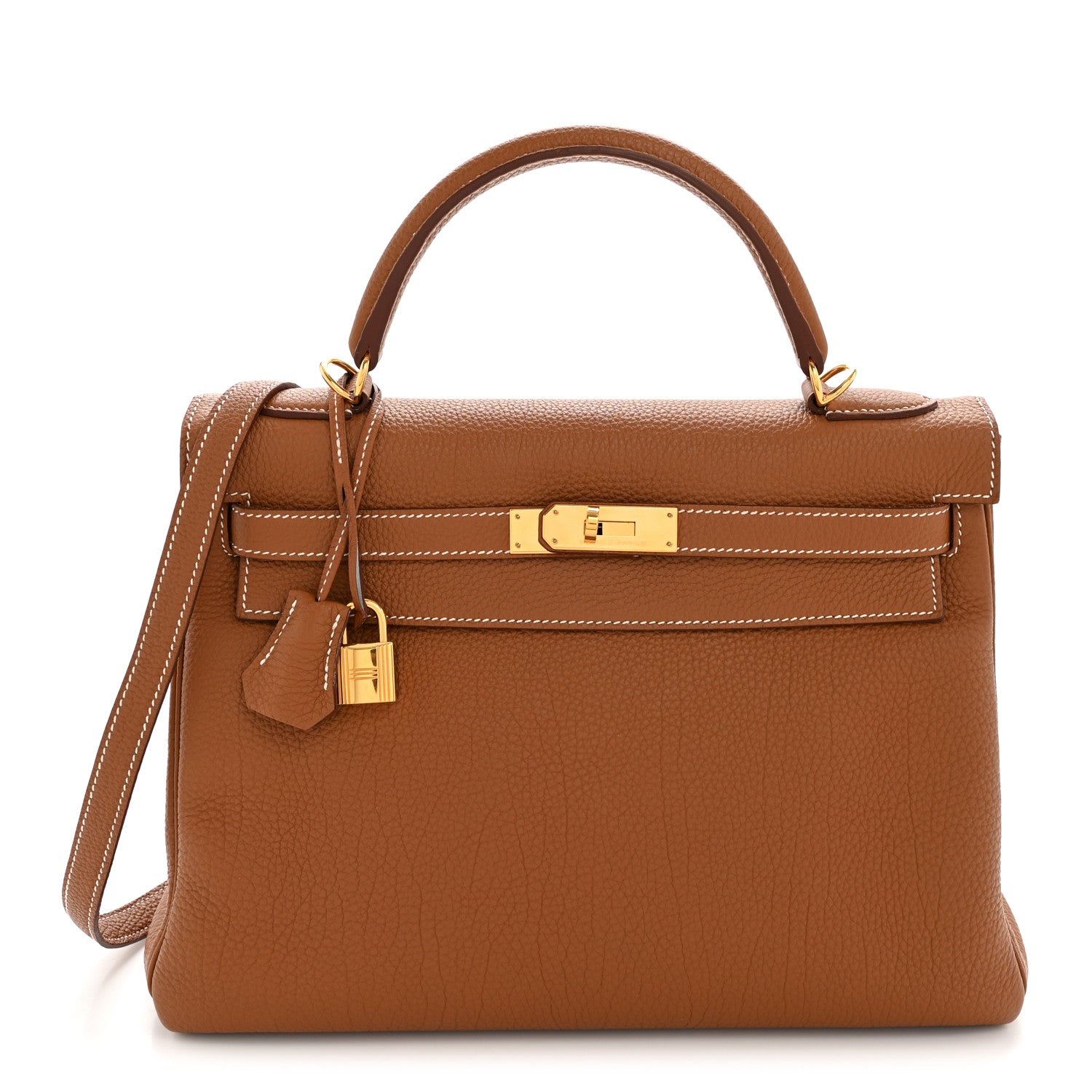 Hermes Togo Kelly Retourne 32 Gold 1 of 14