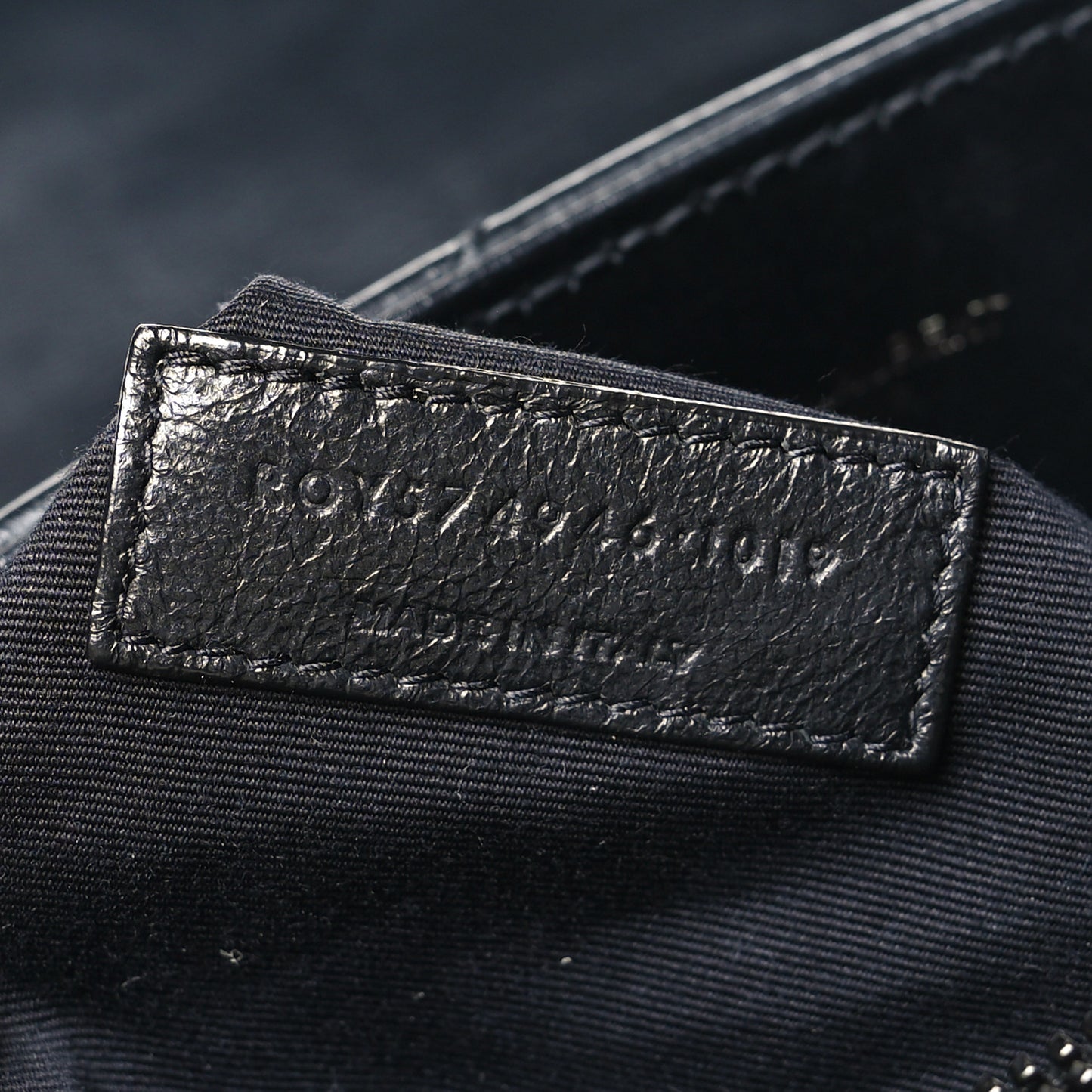 Calfskin Y Quilted Monogram Monochrome Medium Loulou Chain Satchel Black