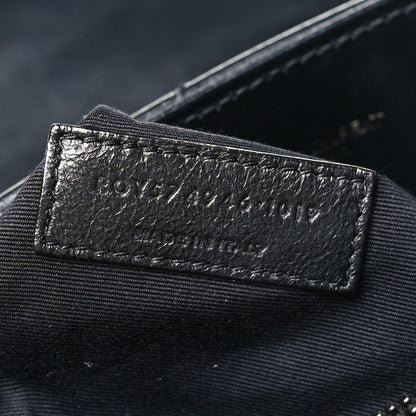 Saint Laurent Calfskin Y Quilted Monogram Monochrome Medium Loulou Chain Satchel Black 7 of 10