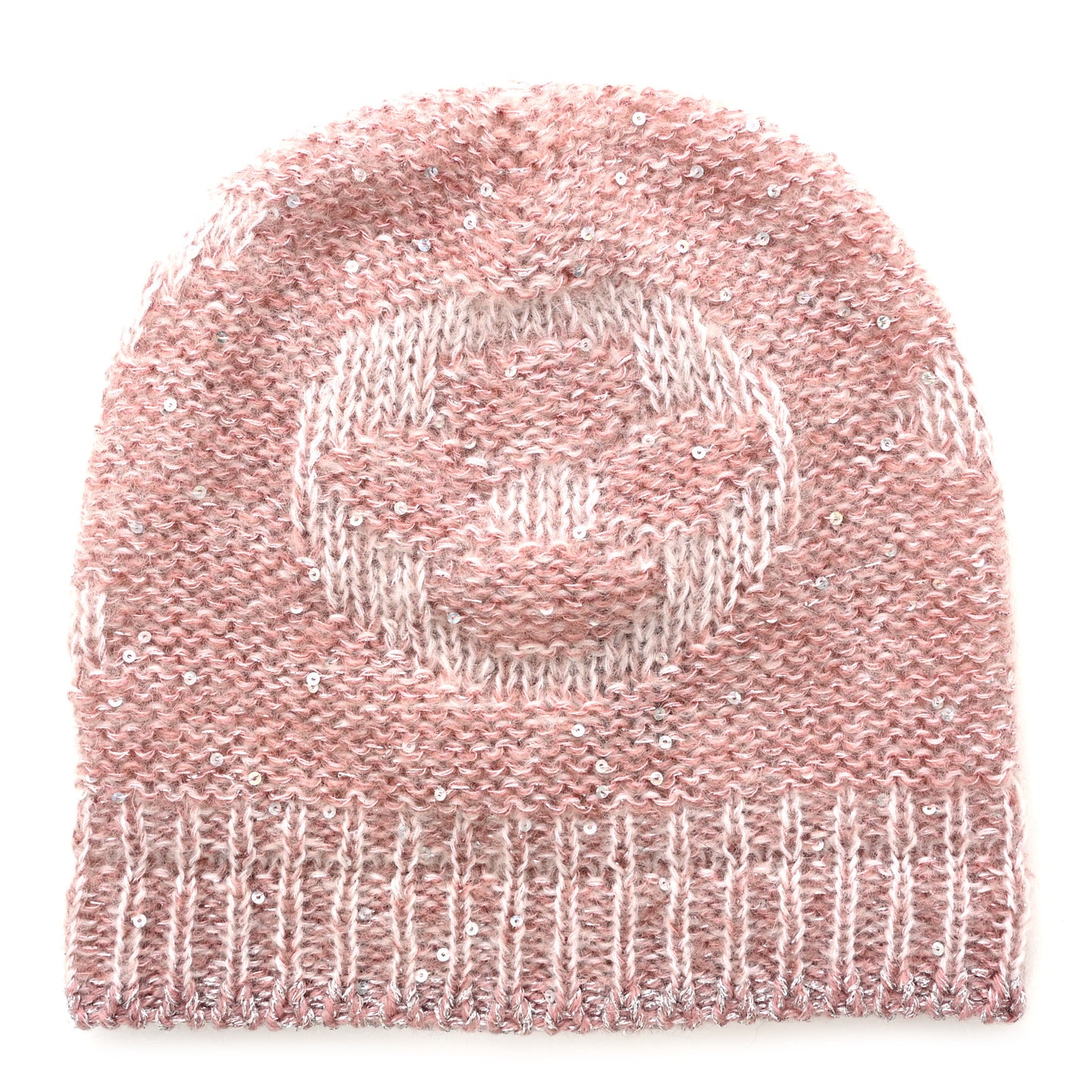 Monogram Glitter Sunset Beanie Hat Aurore