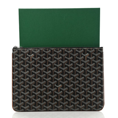 Goyard Goyardine Senat Pochette MM Black Gold 9 of 9