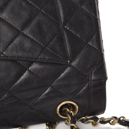 Chanel Lambskin Quilted Medium Double Flap Black 23 of 24