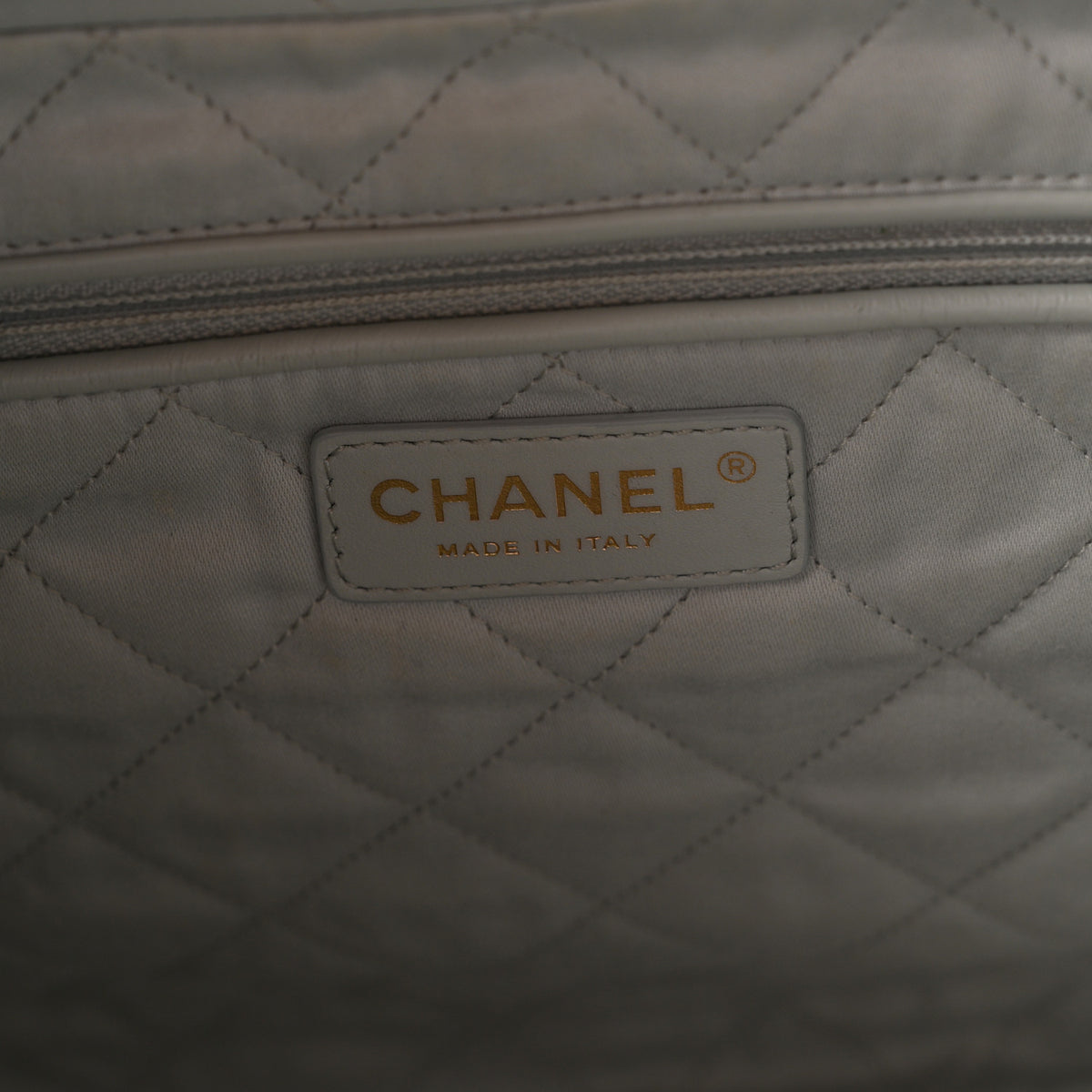 Chanel Shiny Calfskin Quilted Small Chanel 22 Light Blue 7 of 11