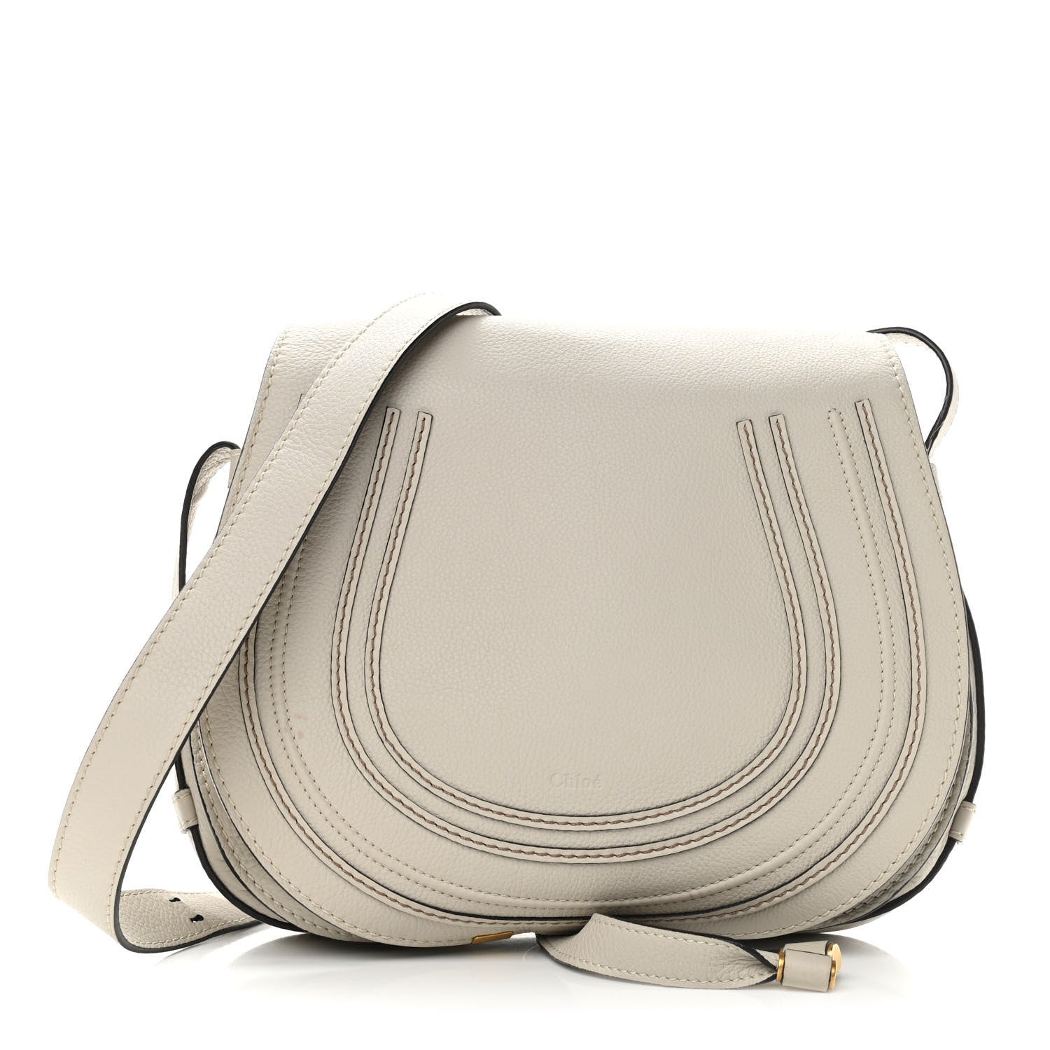 Chloe Calfskin Medium Marcie Round Crossbody Bag Dove 1 of 12
